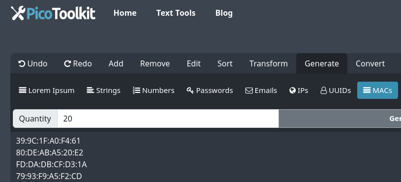 random macs generator